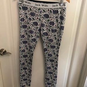 White Floral Redbrook leggings